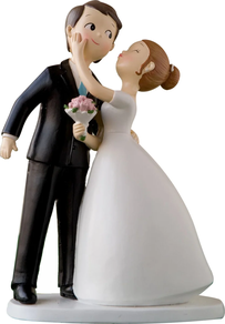 Figura tarta boda beso