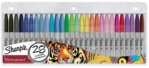 PACK 28 ROTULADORES SHARPIE COLORES VIVOS PERMANENTES