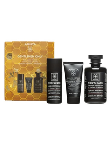 APIVITA PACK MEN GEL-CHAMPÚ + CREMA ANTIARRUGAS+ GEL LIMPIADOR FACIAL