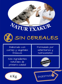 Natur Txakur Digestivo sin cereales (8 Kg)