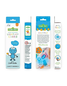 CAJA EXPOSITORA CUBOS LUZ COOKIE MONSTER - Glo Pals
