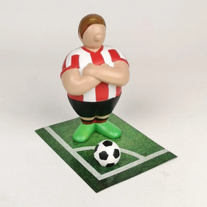 Figura futbolista rojiblanco