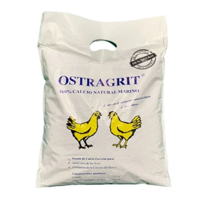 Ostragrit - Conchilla ostra natural calcio para aves 5 Kg