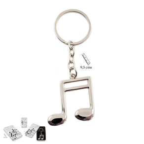 Musika oparia: Llavero Nota Música. Metalezko kutxa barne