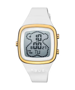 RELOJ TOUS DIGITAL Soft Digital de acero con correa de silicona fúcsia