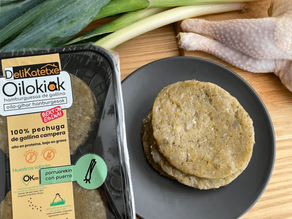 Oilokiak - Hamburguesa de gallina con puerro