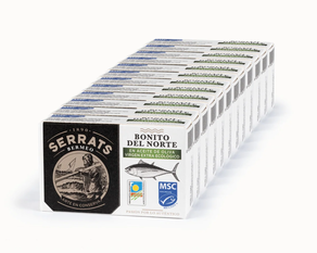 Conserva de Bonito del Norte en aceite ecológico 112g -12 latas - SERRATS