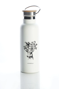 Bidón térmico con tapa de Bambú 500ml