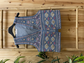 Chaleco étnico vaquero