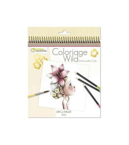 Cuaderno Colorear Wild Avenue Mandarine