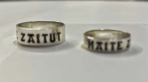 Zilarrezko eraztuna MAITE ZAITUT