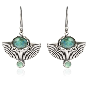 Egypt Zilarrezko Krisocola belarritakoak