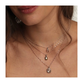 Colgante piedra verde plata plata rosa artesana