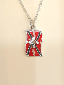 Colgante Ikurrina Plata (925) / 20 mm Esmaltada