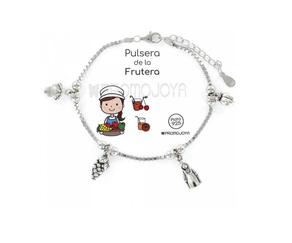 PULSERA PLATA PROFESIONES FRUTERA