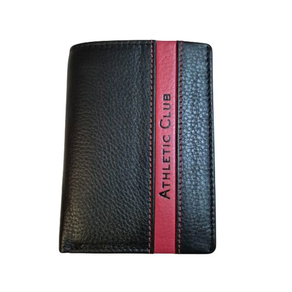 Billetera + Monedero Negro Vertical 41816 Athletic Club
