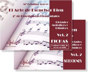 Libro Musica: El arte de escuchar bien vol 2. Enseñanzas elementales. Dictados melodicos y ritmicos
