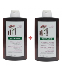 Pack Klorane champú quinina y edelweiss bio 400 ml (PACK DUO 2ª 40%)