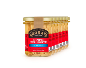 Conserva de Bonito del Norte al natural 190g - 6 frascos - SERRATS