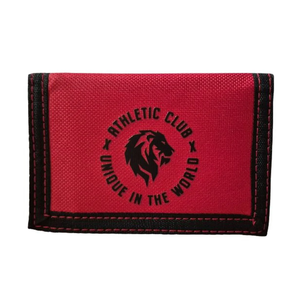 Cartera roja de velcro Athletic Club – “Unique in the World” (mod. 40999)