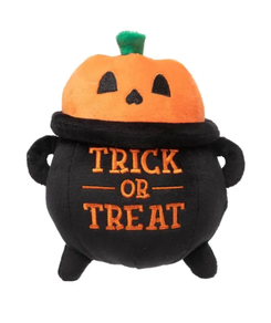 Txakurrentzako jostailua "Trick or treat cauldron" Halloween Fuzzyard
