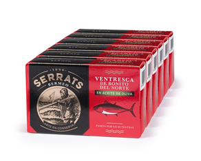 Conserva de Ventresca de Bonito del Norte en aceite de oliva - 6 latas - SERRATS