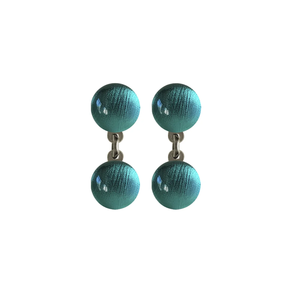 PENDIENTE TURQUESA OSCURO LISO PC