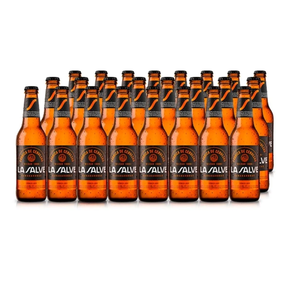 Cerveza LA SALVE Lager – Botella 33cl (Caja 24 botellines)