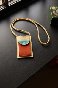 Portamovil amarillo arena