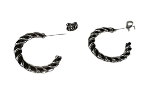 Pendientes de acero trenzado