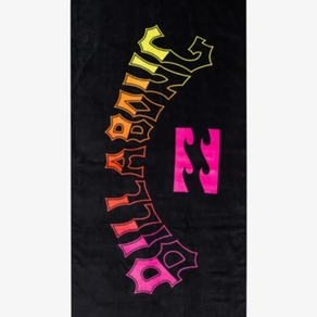 Toalla negra con logo billabong 