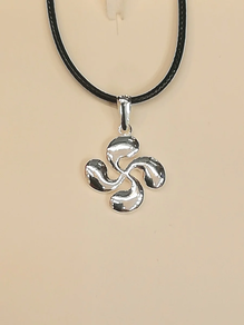 Colgante plata (925) / Lauburu 20mm 