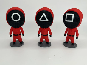 Colección figuras inspiradas en El juego del Calamar