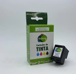Cartucho de tinta negra HP 301XLBK compatible