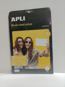 Papel fotos glossy 140grs. APLI