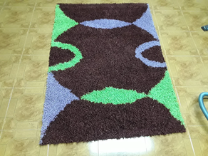 Alfombra anudada a mano pelos 140x200 Shaggy