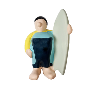 Imán Surfer Chica Amarillo