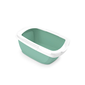 BANDEJA HIGIENICA CON MARCO FUNNY TURQUESA 62*49.5*33CM