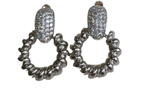 Pendientes aro plano de acero