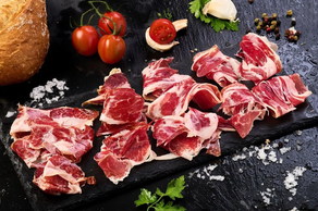 Lonchas Jamón iberico cebo 50% raza ibérica envasado al vacio 100 gr