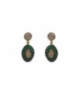 Pendientes soft verde Bohemme