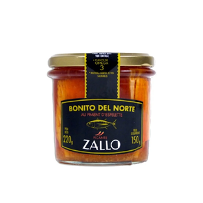 Lomos de Bonito del Norte Zallo en Aceite de Oliva con Pimiento de Ezpeleta (220 gr)