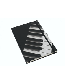 Musika oparia: Libreta Notak Marrazkia Teklatu Beltza A5