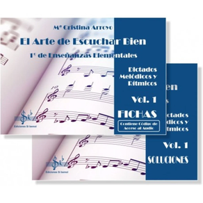 Libro musica: El Arte de escuchar bien vol 1. Enseñanzas elementales. Dictado melodicos  
