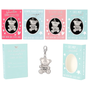 Colgante osito en cajita/