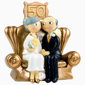 Figura tarta 50 Aniversario Bodas de Oro