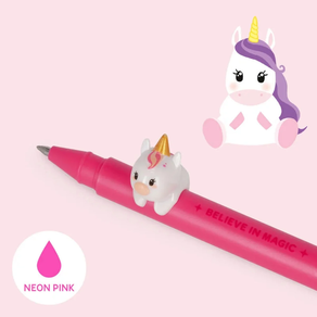 Gel Pen With Animal Decoration - Lovely Friends_ - Unicorn