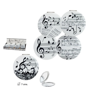 Regalo música: Espejo Doble Redondo Musica