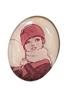 BROCHE VINTAGE de resina