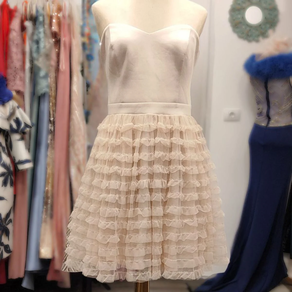 Lipsy London Vestido Rosa Volantes Gasa - Talla 38